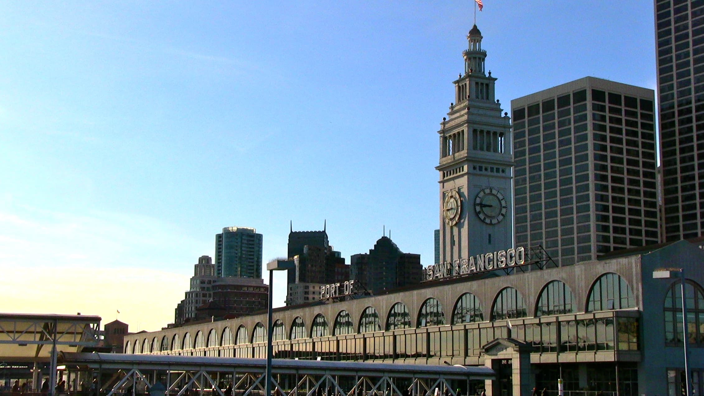 Reception under the Ferry Building clock tower