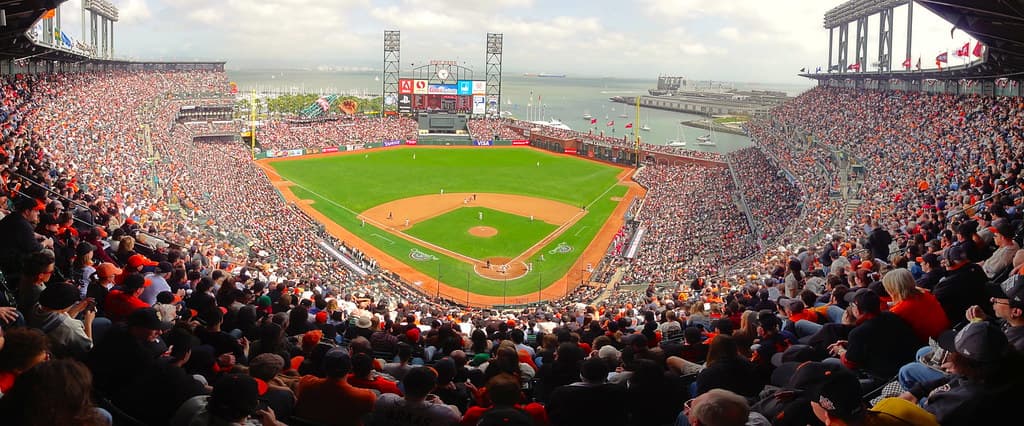 Group outing at Oracle Park